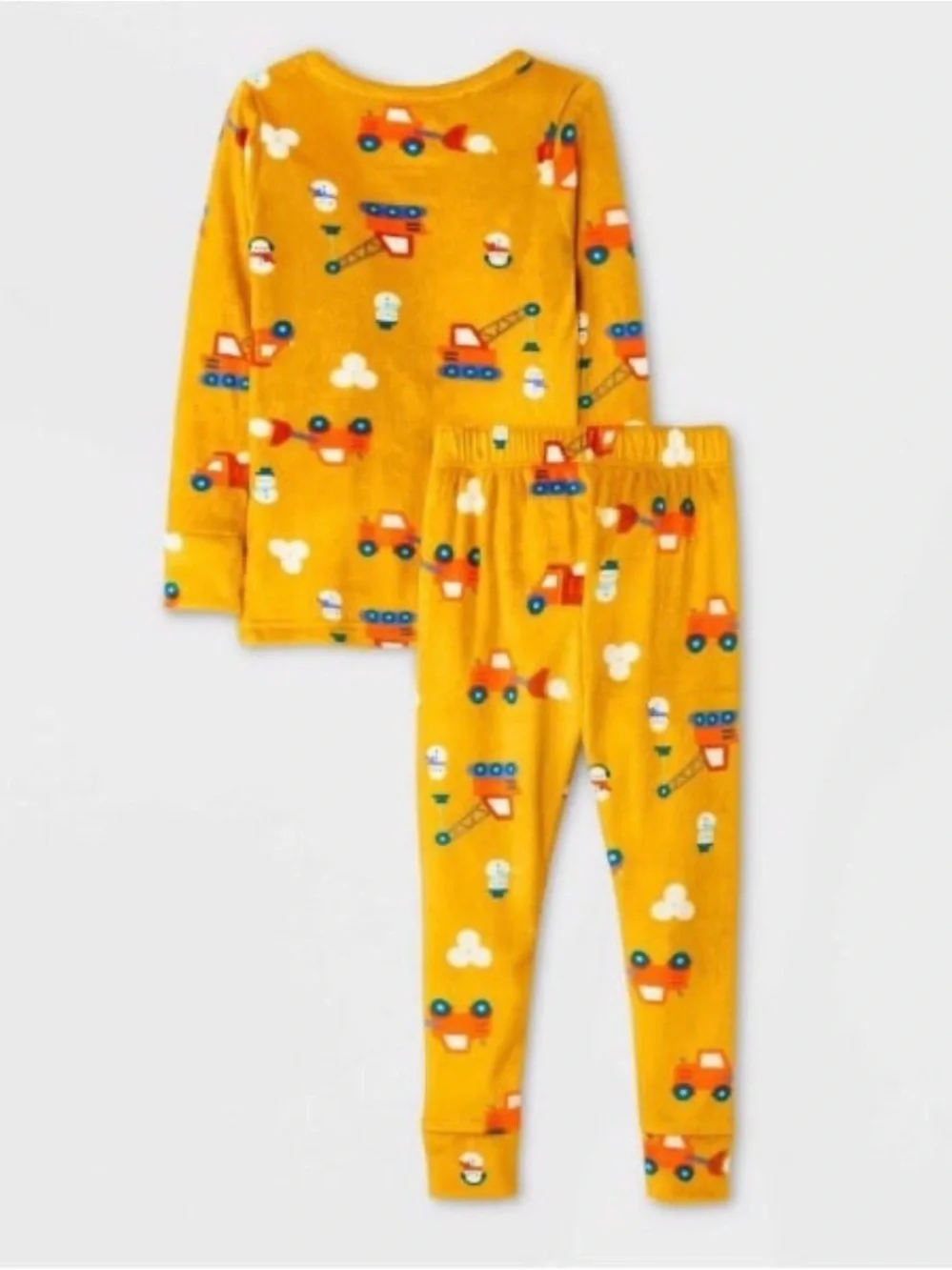 Toddler Boys' 2pc Trucks and Snow Snuggly Soft Pajama Set 12M